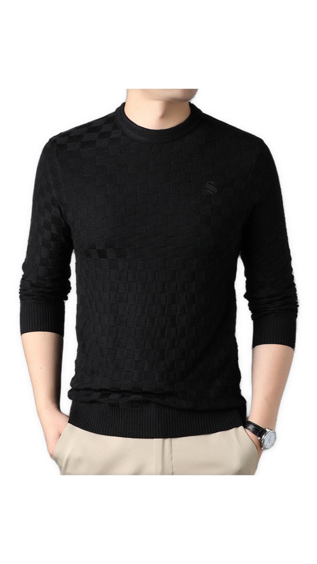 ChessVibe - Long Sleeve Shirt for Men - Sarman Fashion - Wholesale Clothing Fashion Brand for Men from Canada