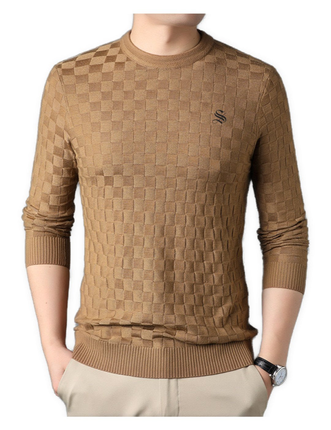 ChessVibe - Long Sleeve Shirt for Men - Sarman Fashion - Wholesale Clothing Fashion Brand for Men from Canada