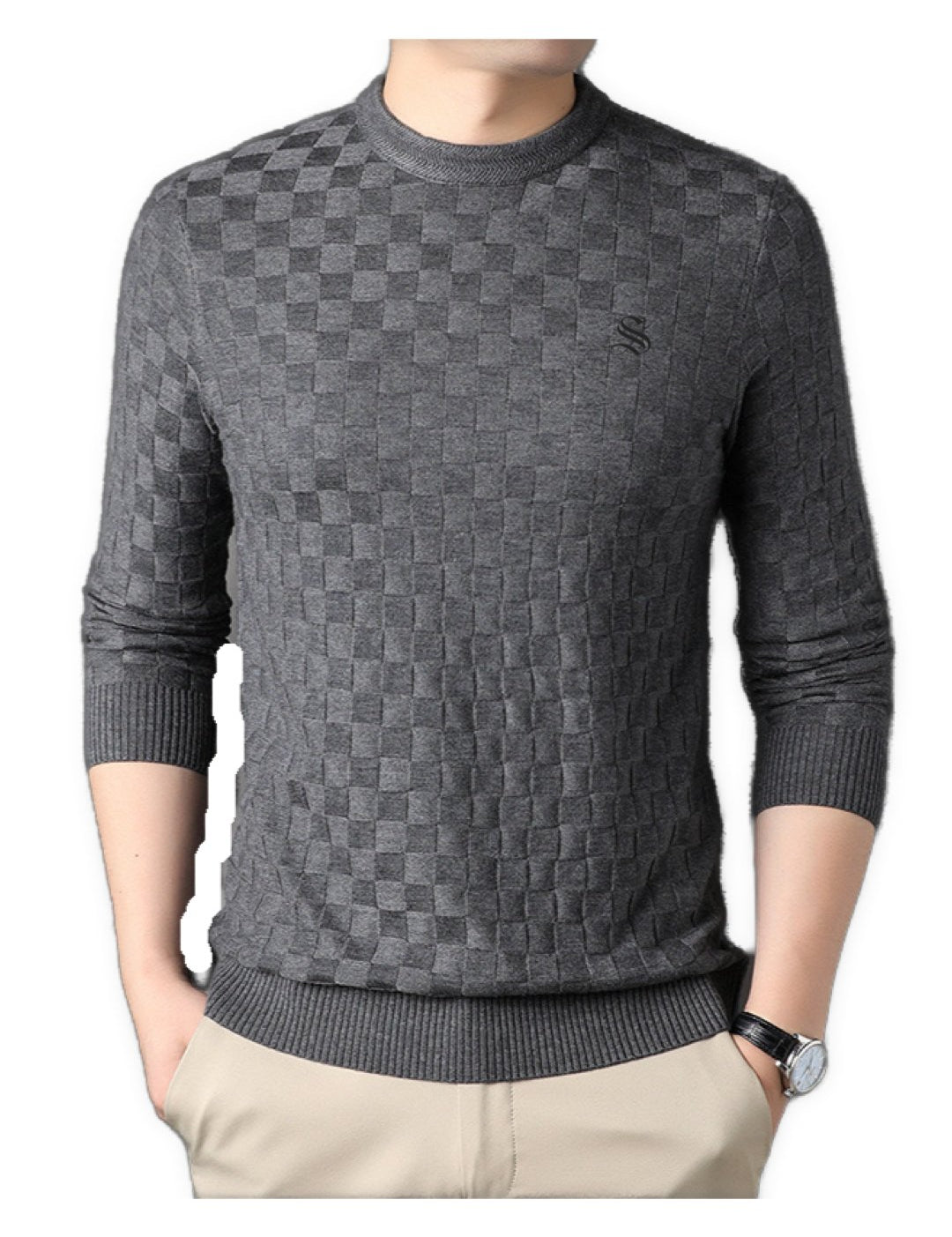ChessVibe - Long Sleeve Shirt for Men - Sarman Fashion - Wholesale Clothing Fashion Brand for Men from Canada