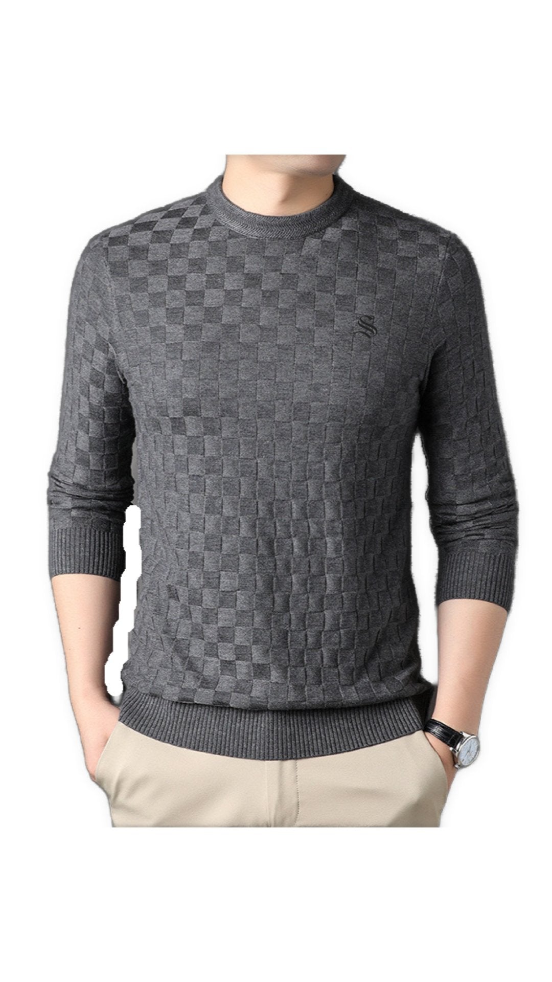 ChessVibe - Long Sleeve Shirt for Men - Sarman Fashion - Wholesale Clothing Fashion Brand for Men from Canada