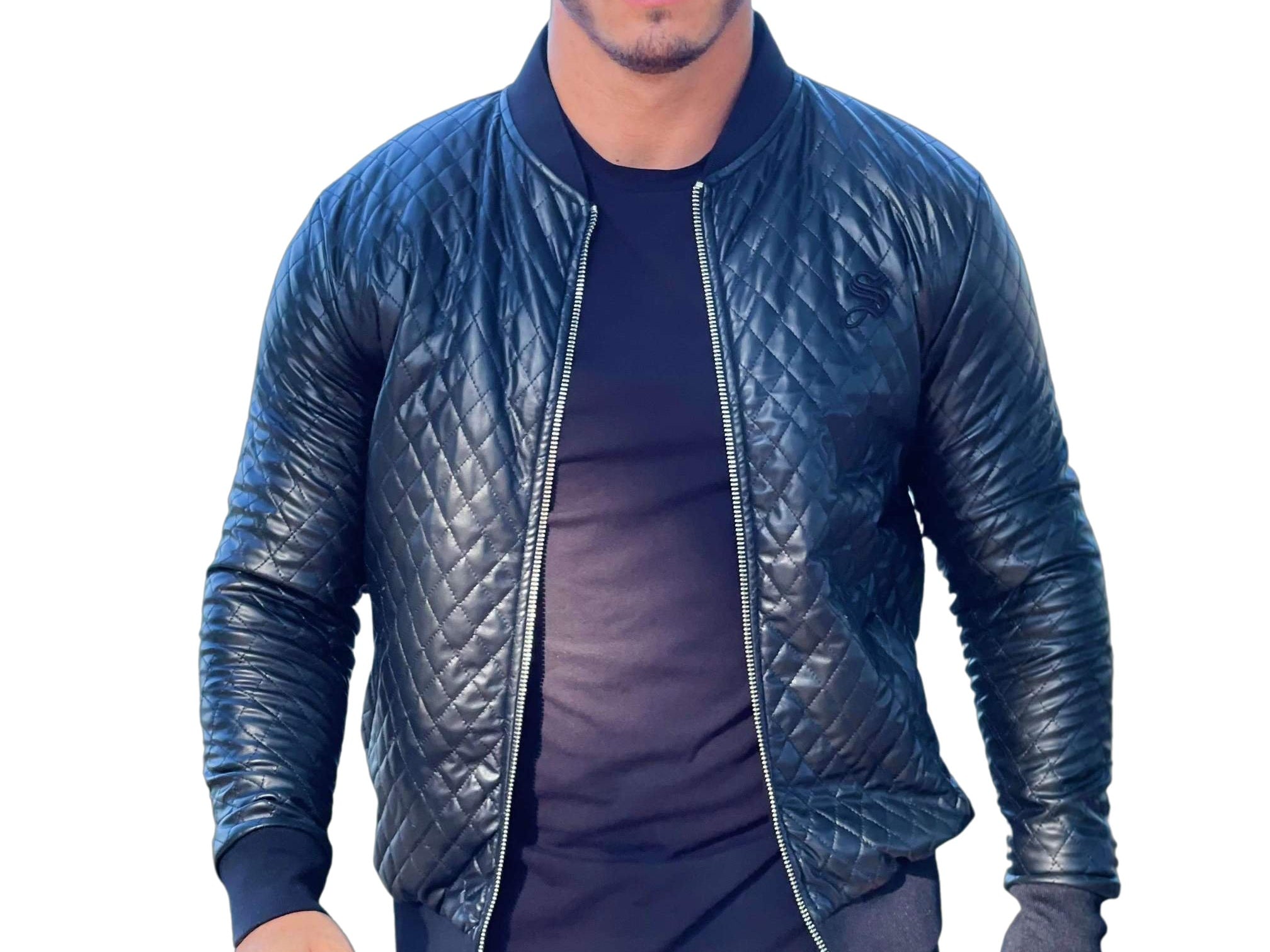 Chester - Black Jacket for Men (PRE-ORDER DISPATCH DATE 1 JULY 2022) - Sarman Fashion - Wholesale Clothing Fashion Brand for Men from Canada