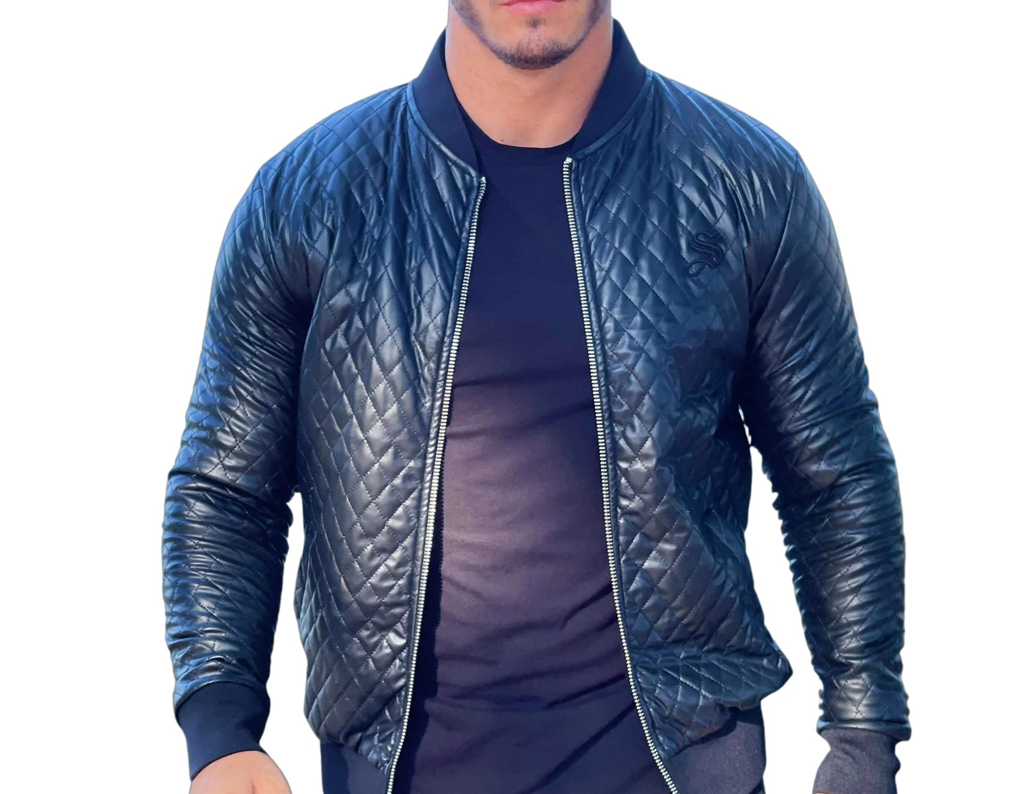 Chester - Black Jacket for Men (PRE-ORDER DISPATCH DATE 1 JULY 2022) - Sarman Fashion - Wholesale Clothing Fashion Brand for Men from Canada