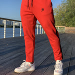 Chief - Red Joggers for Men (PRE-ORDER DISPATCH DATE 25 September 2024) - Sarman Fashion - Wholesale Clothing Fashion Brand for Men from Canada