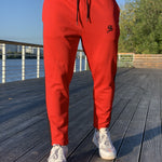 Chief - Red Joggers for Men (PRE-ORDER DISPATCH DATE 25 September 2024) - Sarman Fashion - Wholesale Clothing Fashion Brand for Men from Canada