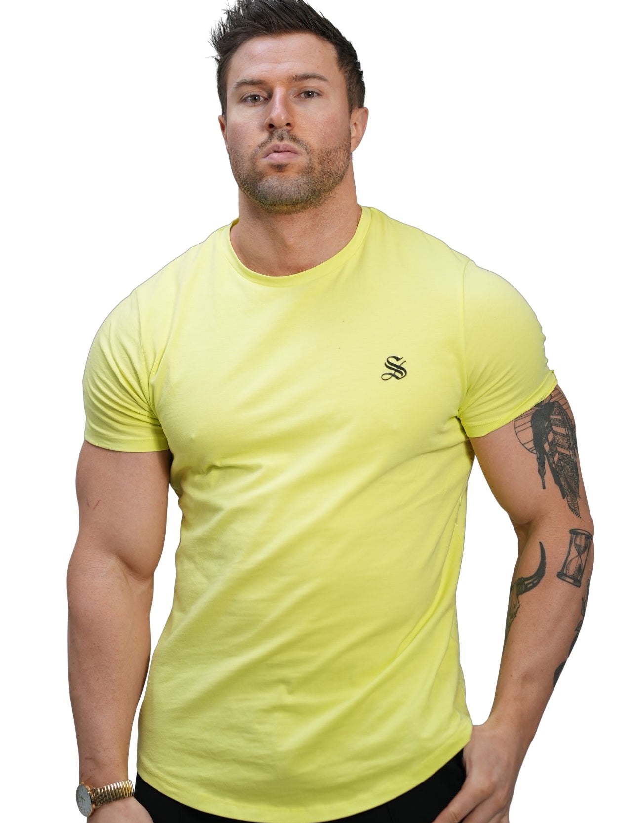 Chiplenak - Yellow T-Shirt for Men - Sarman Fashion - Wholesale Clothing Fashion Brand for Men from Canada
