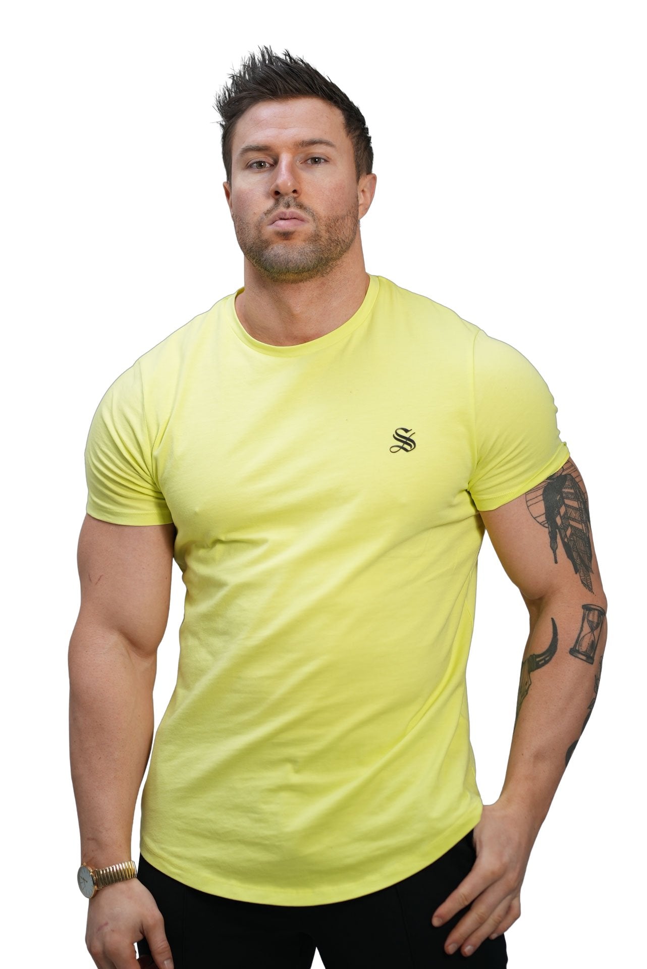 Chiplenak - Yellow T-Shirt for Men - Sarman Fashion - Wholesale Clothing Fashion Brand for Men from Canada