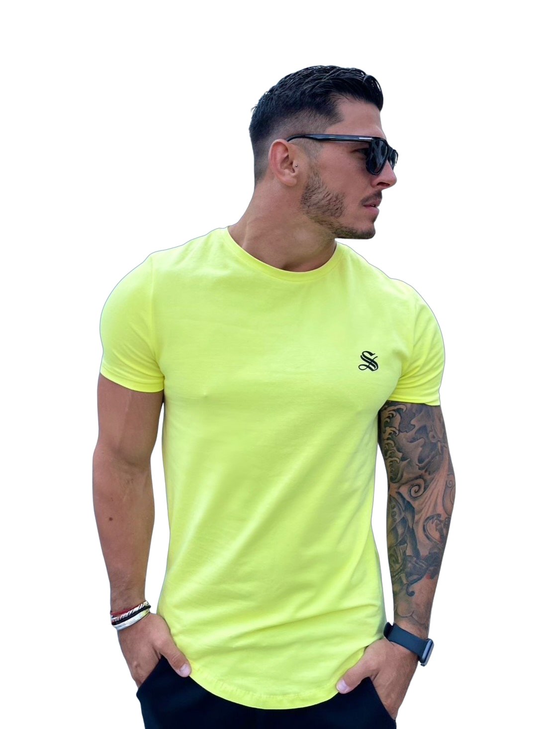 Chiplenak - Yellow T-Shirt for Men (PRE-ORDER DISPATCH DATE 25 DECEMBER 2021) - Sarman Fashion - Wholesale Clothing Fashion Brand for Men from Canada