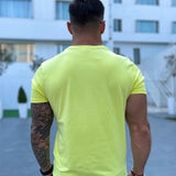 Chiplenak - Yellow T-Shirt for Men (PRE-ORDER DISPATCH DATE 25 DECEMBER 2021) - Sarman Fashion - Wholesale Clothing Fashion Brand for Men from Canada