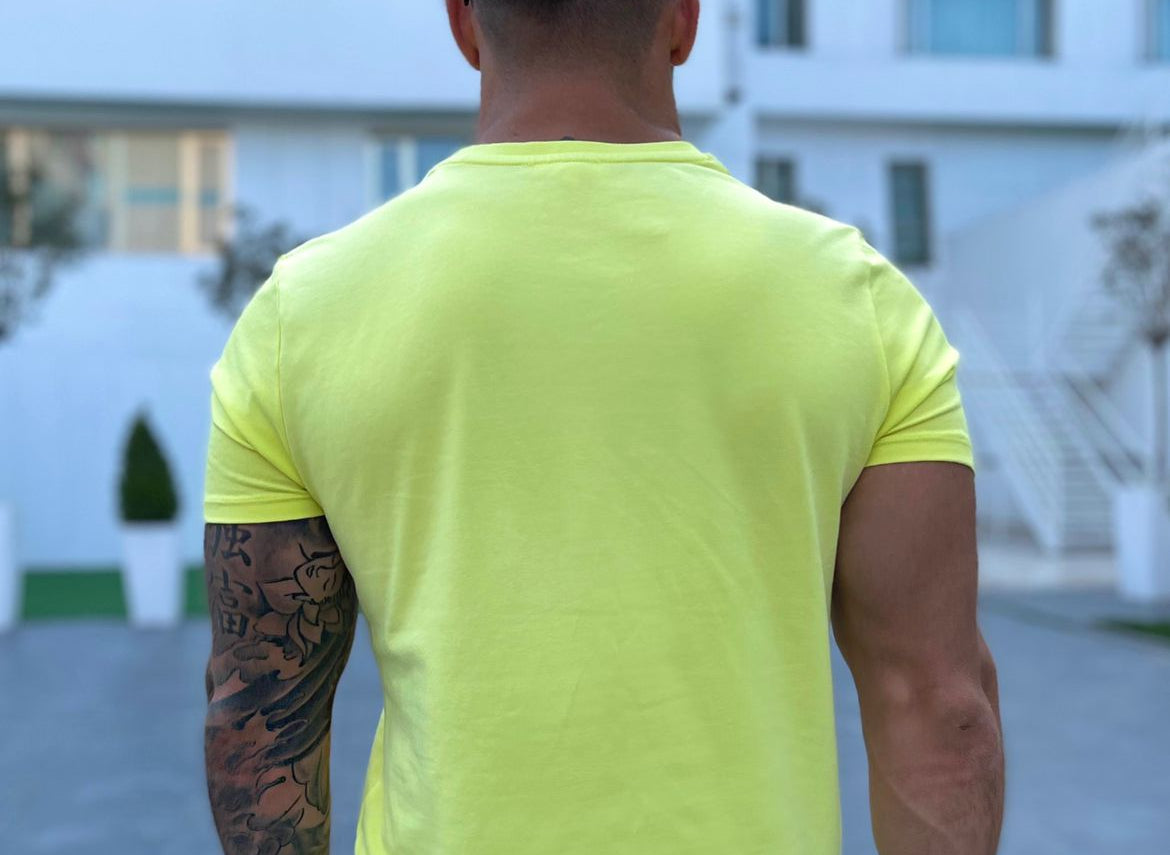 Chiplenak - Yellow T-Shirt for Men (PRE-ORDER DISPATCH DATE 25 DECEMBER 2021) - Sarman Fashion - Wholesale Clothing Fashion Brand for Men from Canada