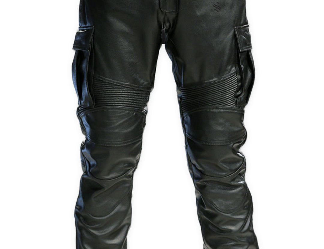 Chtravonov - Pu Leather Pants for Men - Sarman Fashion - Wholesale Clothing Fashion Brand for Men from Canada