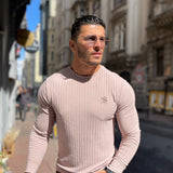 Cinclodes - Cream Long Sleeves Shirt for Men (PRE-ORDER DISPATCH DATE 25 DECEMBER 2021) - Sarman Fashion - Wholesale Clothing Fashion Brand for Men from Canada