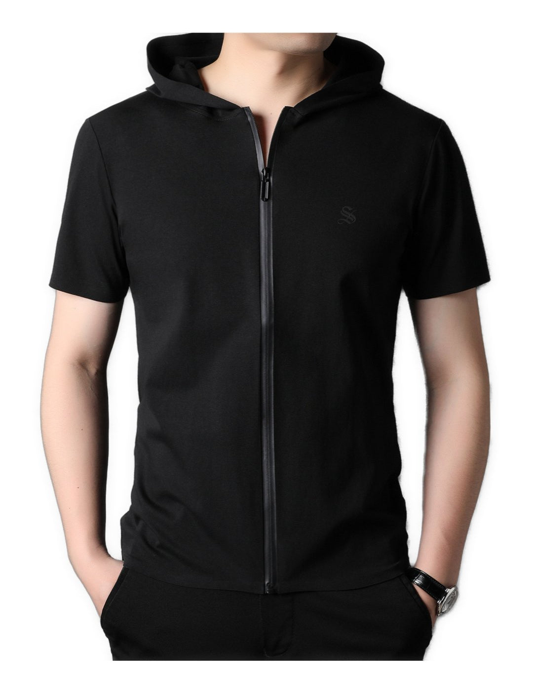 Clasolo 2 - Hood T-shirt for Men - Sarman Fashion - Wholesale Clothing Fashion Brand for Men from Canada