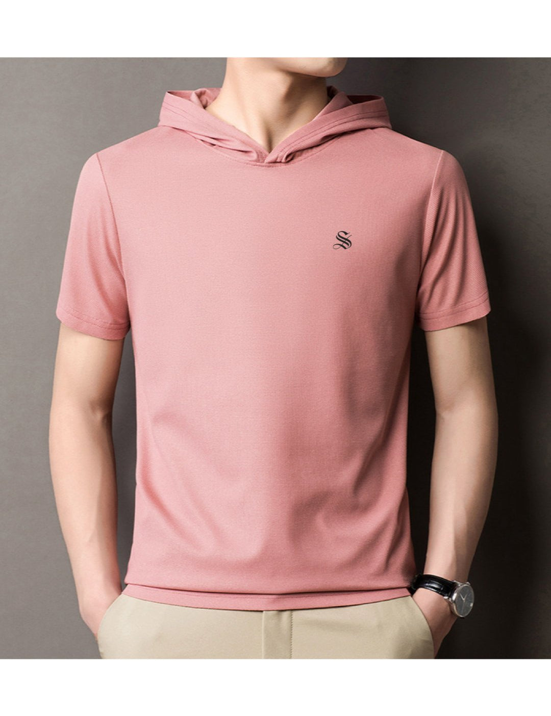 Clasolo 3 - Hood T-shirt for Men - Sarman Fashion - Wholesale Clothing Fashion Brand for Men from Canada
