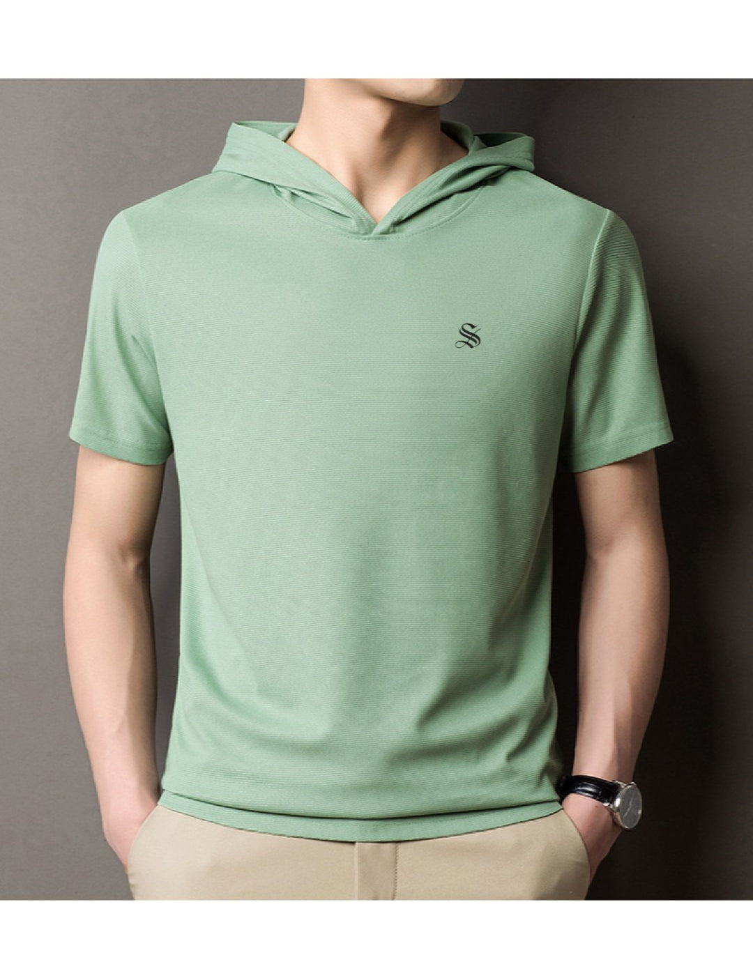 Clasolo 3 - Hood T-shirt for Men - Sarman Fashion - Wholesale Clothing Fashion Brand for Men from Canada