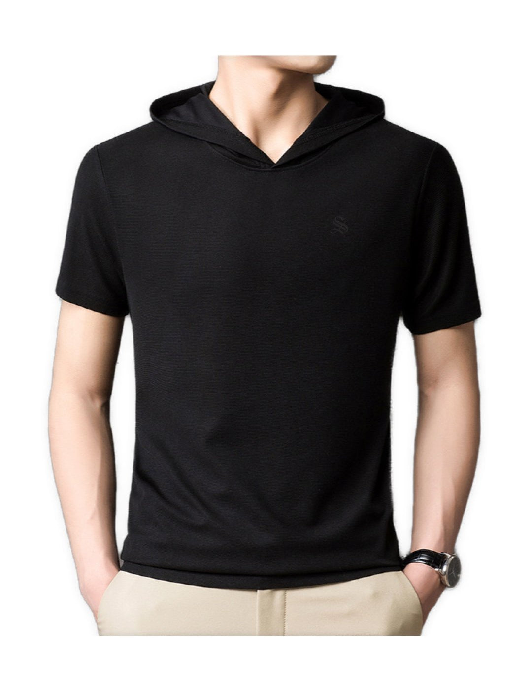 Clasolo 3 - Hood T-shirt for Men - Sarman Fashion - Wholesale Clothing Fashion Brand for Men from Canada