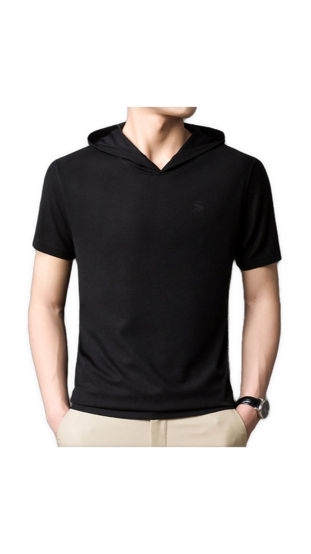 Clasolo 3 - Hood T-shirt for Men - Sarman Fashion - Wholesale Clothing Fashion Brand for Men from Canada