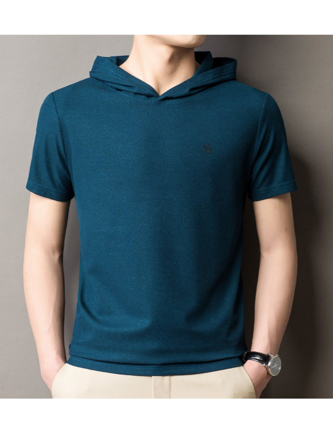 Clasolo 3 - Hood T-shirt for Men - Sarman Fashion - Wholesale Clothing Fashion Brand for Men from Canada