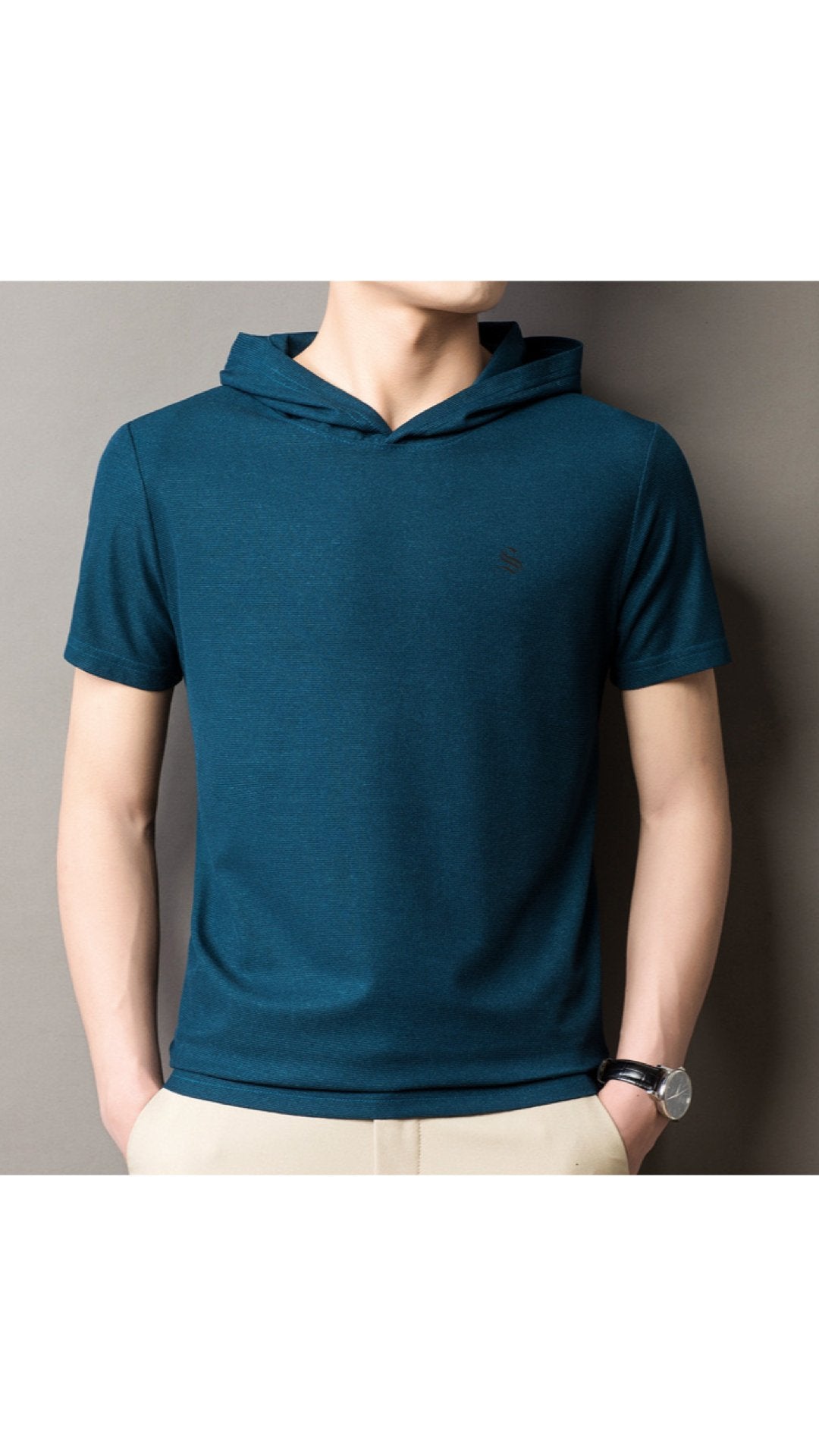 Clasolo 3 - Hood T-shirt for Men - Sarman Fashion - Wholesale Clothing Fashion Brand for Men from Canada