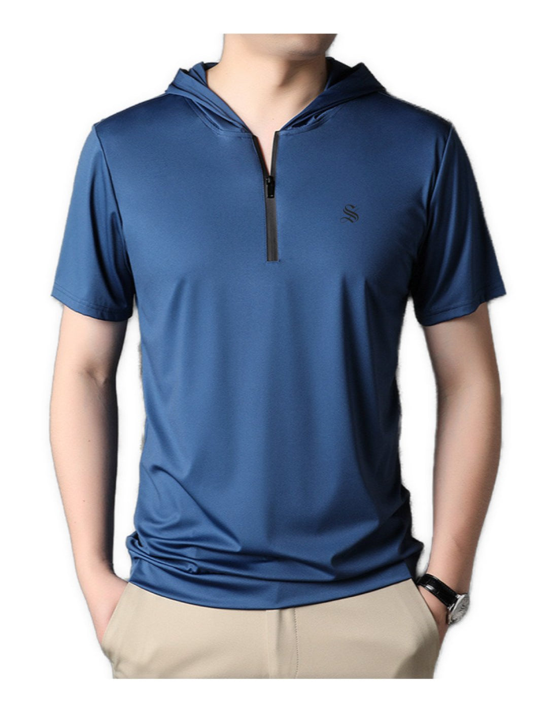 Clasolo - Hood T-shirt for Men - Sarman Fashion - Wholesale Clothing Fashion Brand for Men from Canada