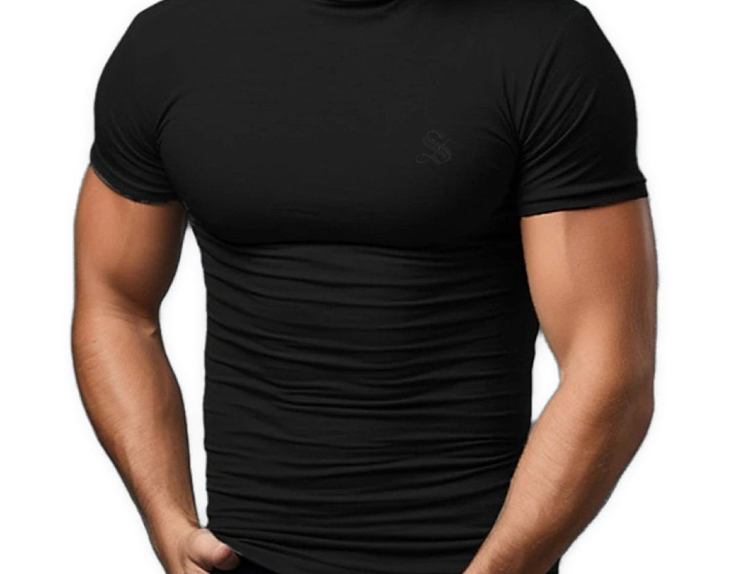 Classolo - High Neck T-shirt for Men - Sarman Fashion - Wholesale Clothing Fashion Brand for Men from Canada