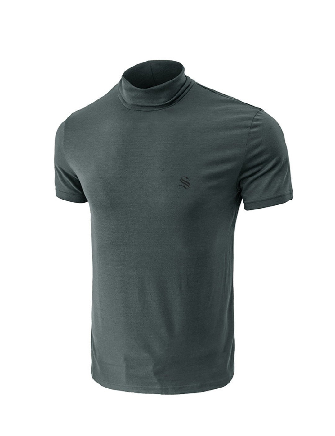Classolo - High Neck T-shirt for Men - Sarman Fashion - Wholesale Clothing Fashion Brand for Men from Canada