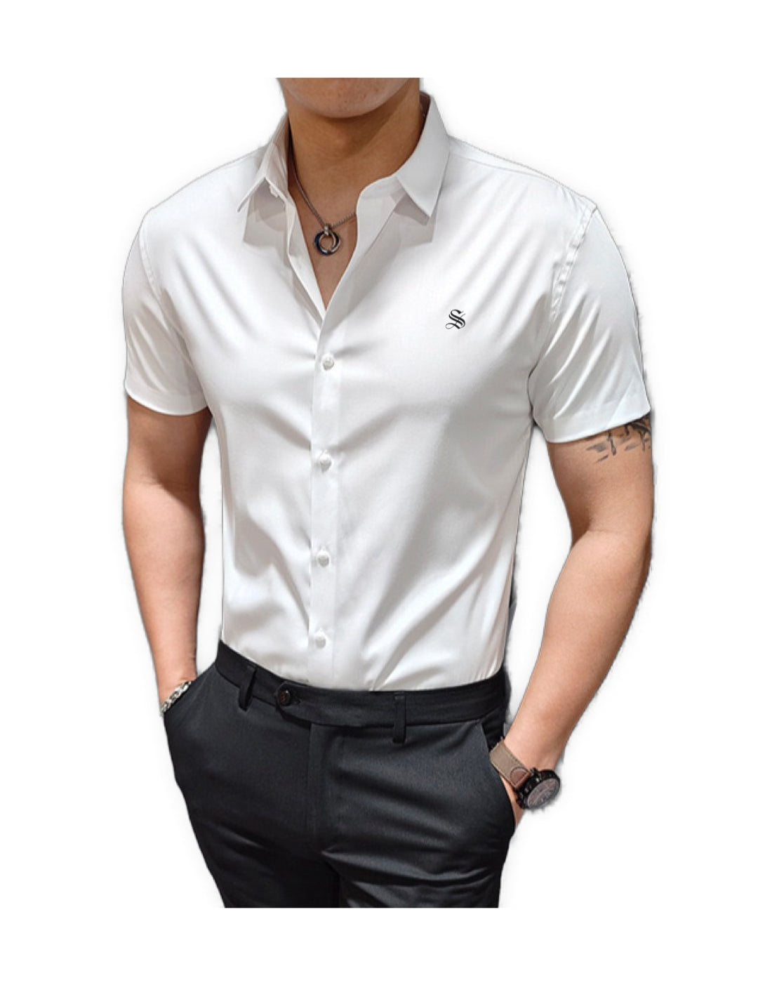 Clean Cut 2 - Short Sleeves Shirt for Men - Sarman Fashion - Wholesale Clothing Fashion Brand for Men from Canada