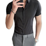 Clean Cut 3 - Short Sleeves Shirt for Men - Sarman Fashion - Wholesale Clothing Fashion Brand for Men from Canada