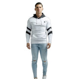 Cloudy - White/Black Hoodie for Men (PRE-ORDER DISPATCH DATE 25 September 2024) - Sarman Fashion - Wholesale Clothing Fashion Brand for Men from Canada