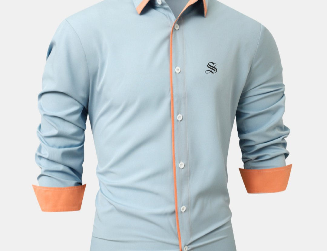 ColorZAR - Long Sleeves Shirt for Men - Sarman Fashion - Wholesale Clothing Fashion Brand for Men from Canada