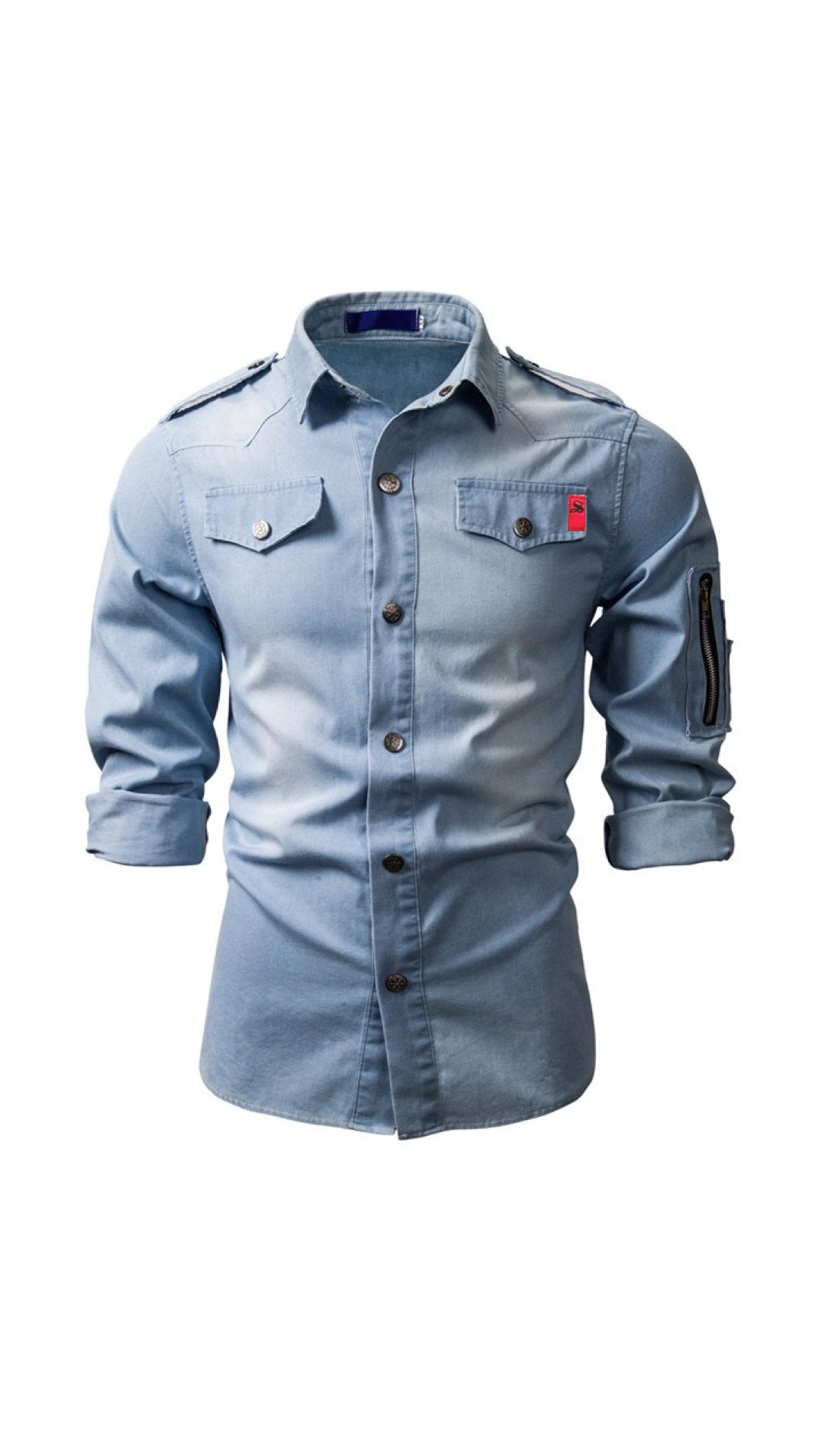Cowboy #12 - Long Sleeves Shirt for Men - Sarman Fashion - Wholesale Clothing Fashion Brand for Men from Canada
