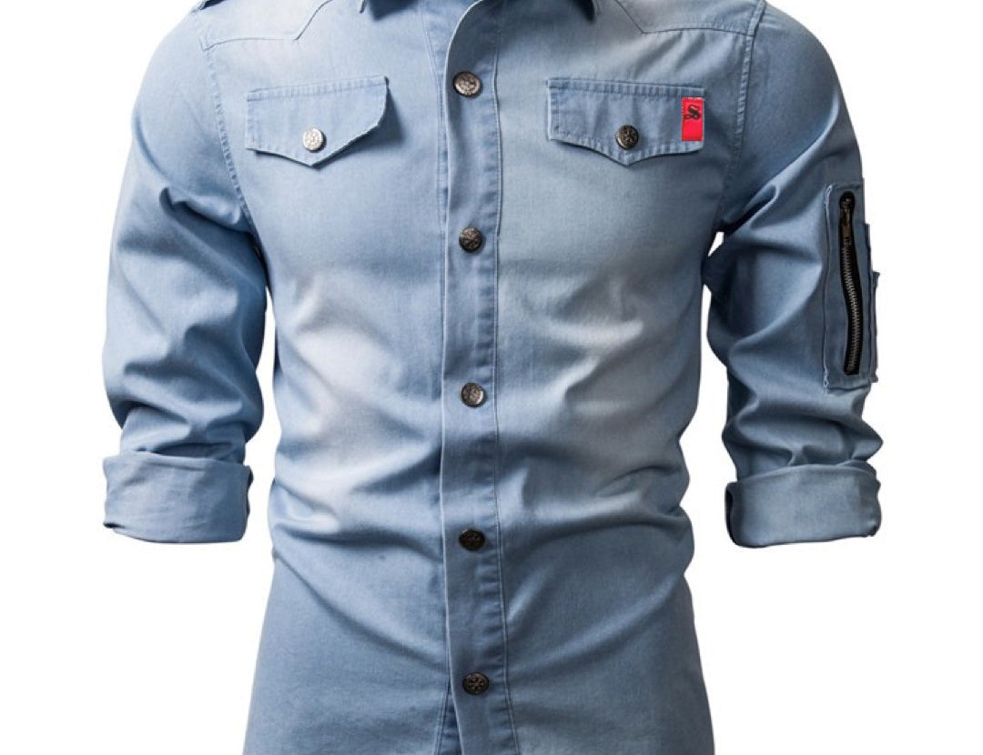 Cowboy #12 - Long Sleeves Shirt for Men - Sarman Fashion - Wholesale Clothing Fashion Brand for Men from Canada