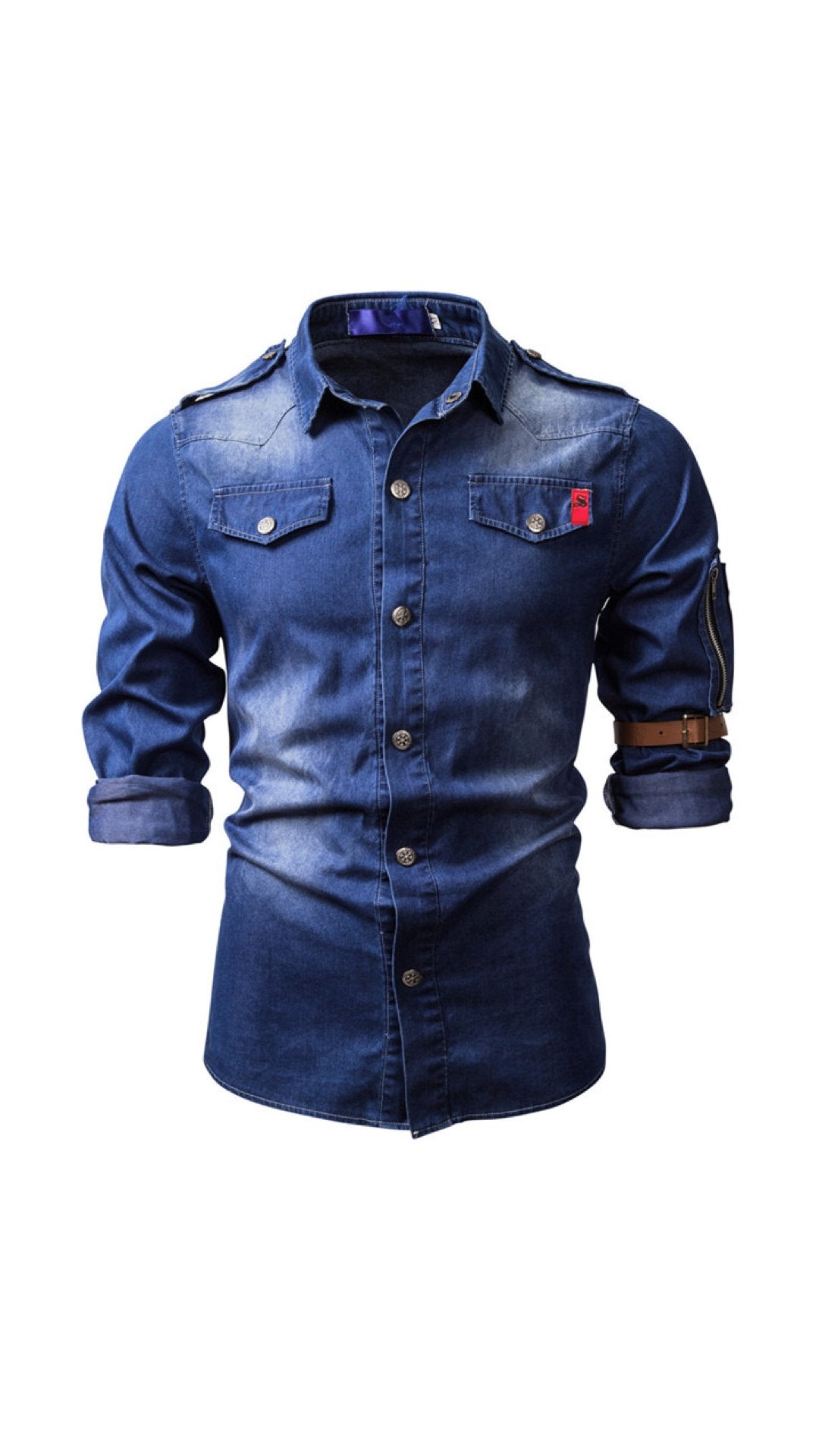Cowboy #12 - Long Sleeves Shirt for Men - Sarman Fashion - Wholesale Clothing Fashion Brand for Men from Canada