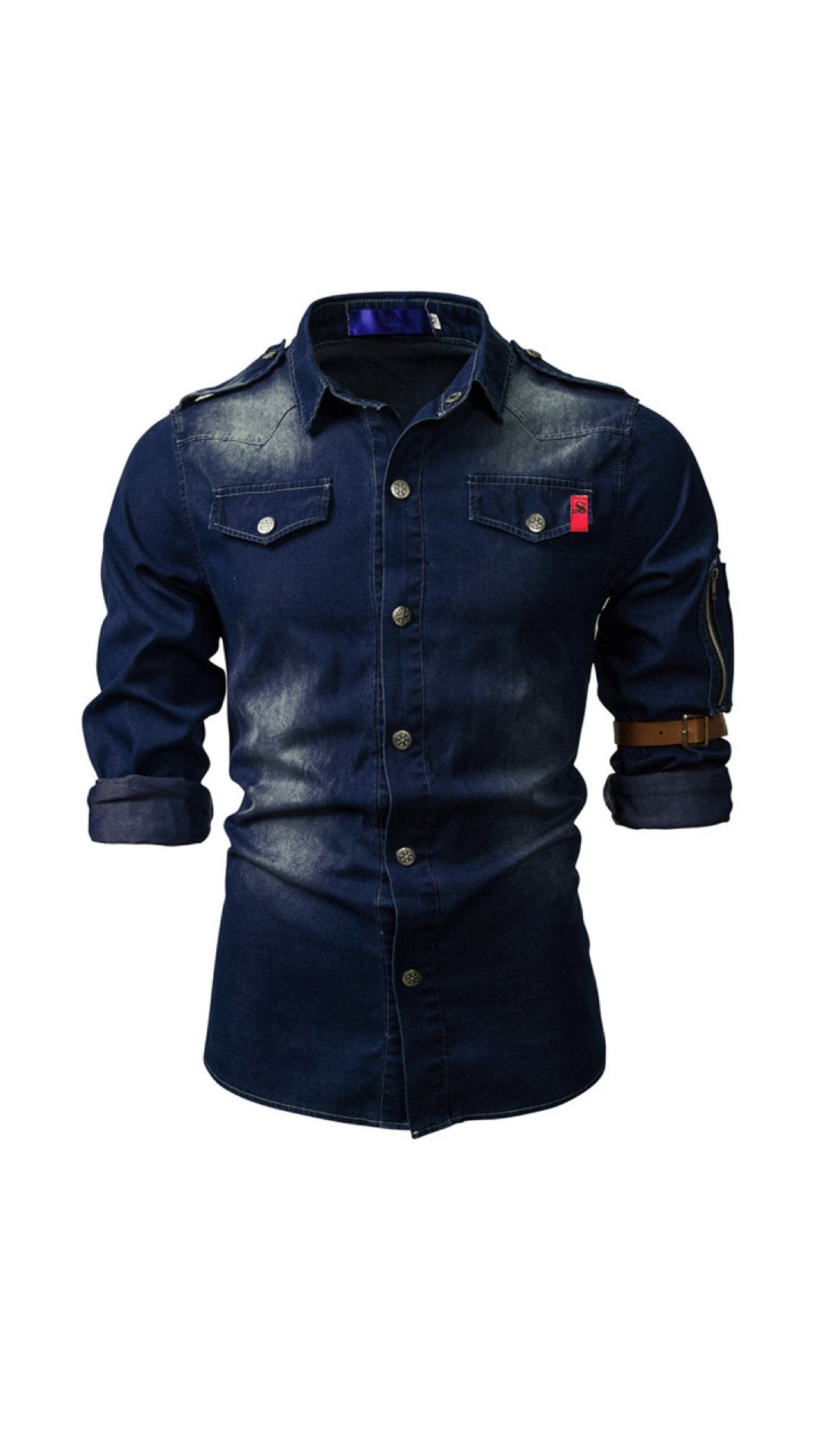 Cowboy #12 - Long Sleeves Shirt for Men - Sarman Fashion - Wholesale Clothing Fashion Brand for Men from Canada