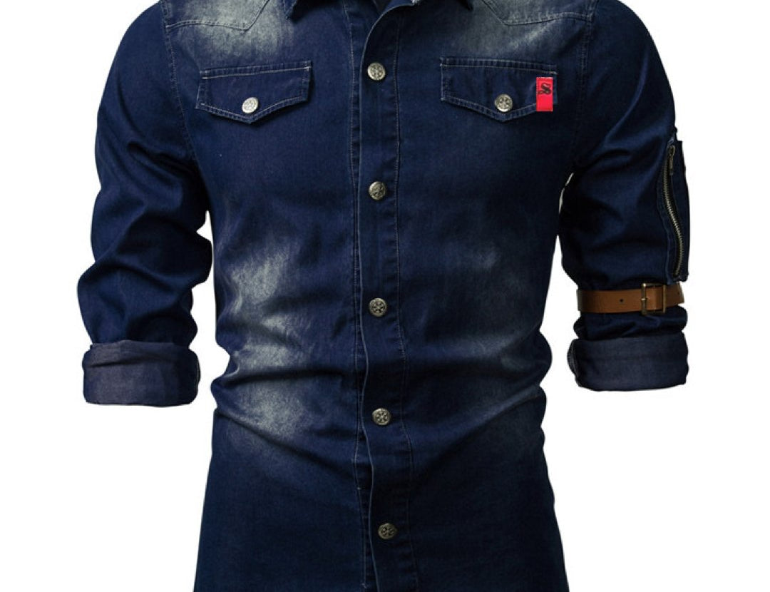 Cowboy #12 - Long Sleeves Shirt for Men - Sarman Fashion - Wholesale Clothing Fashion Brand for Men from Canada