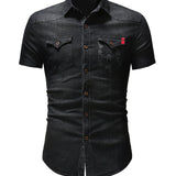 Cowboy 13 - Short Sleeves Shirt for Men - Sarman Fashion - Wholesale Clothing Fashion Brand for Men from Canada