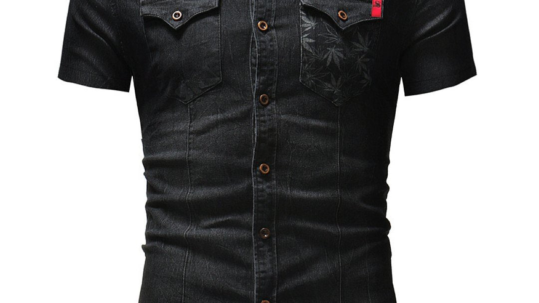 Cowboy 13 - Short Sleeves Shirt for Men - Sarman Fashion - Wholesale Clothing Fashion Brand for Men from Canada