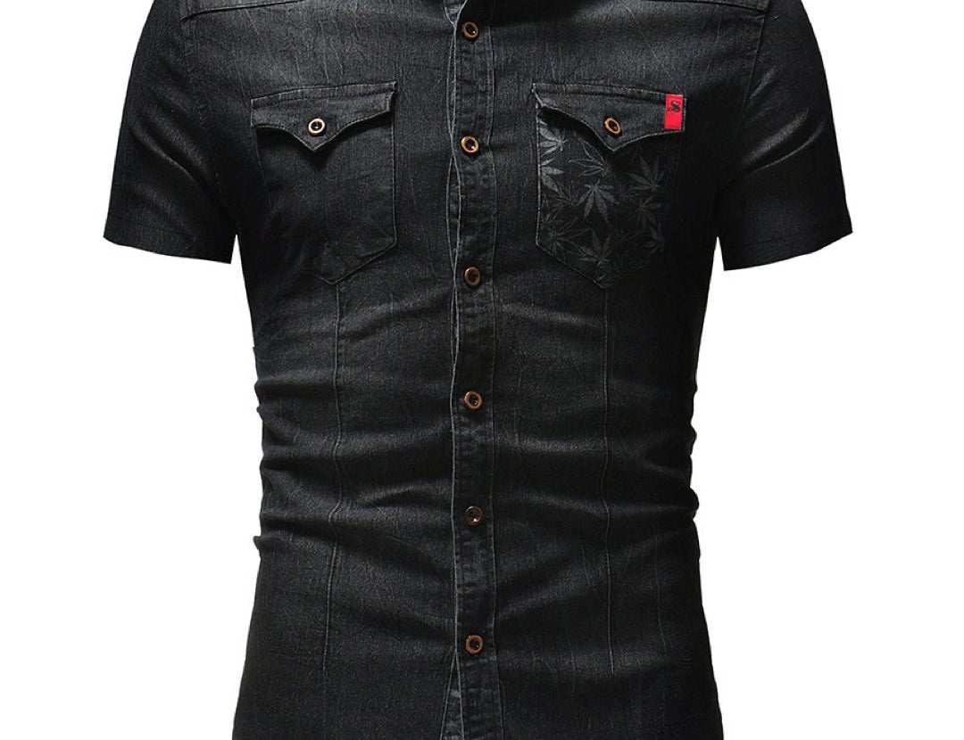 Cowboy 13 - Short Sleeves Shirt for Men - Sarman Fashion - Wholesale Clothing Fashion Brand for Men from Canada