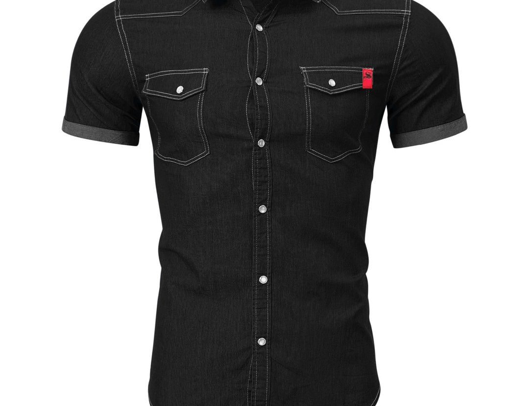 Cowboy 17 - Short Sleeves Shirt for Men - Sarman Fashion - Wholesale Clothing Fashion Brand for Men from Canada