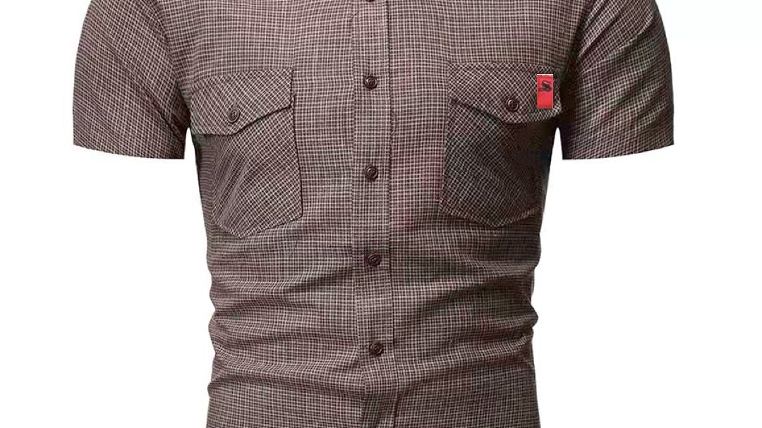 Cowboy 18 - Short Sleeves Shirt for Men - Sarman Fashion - Wholesale Clothing Fashion Brand for Men from Canada