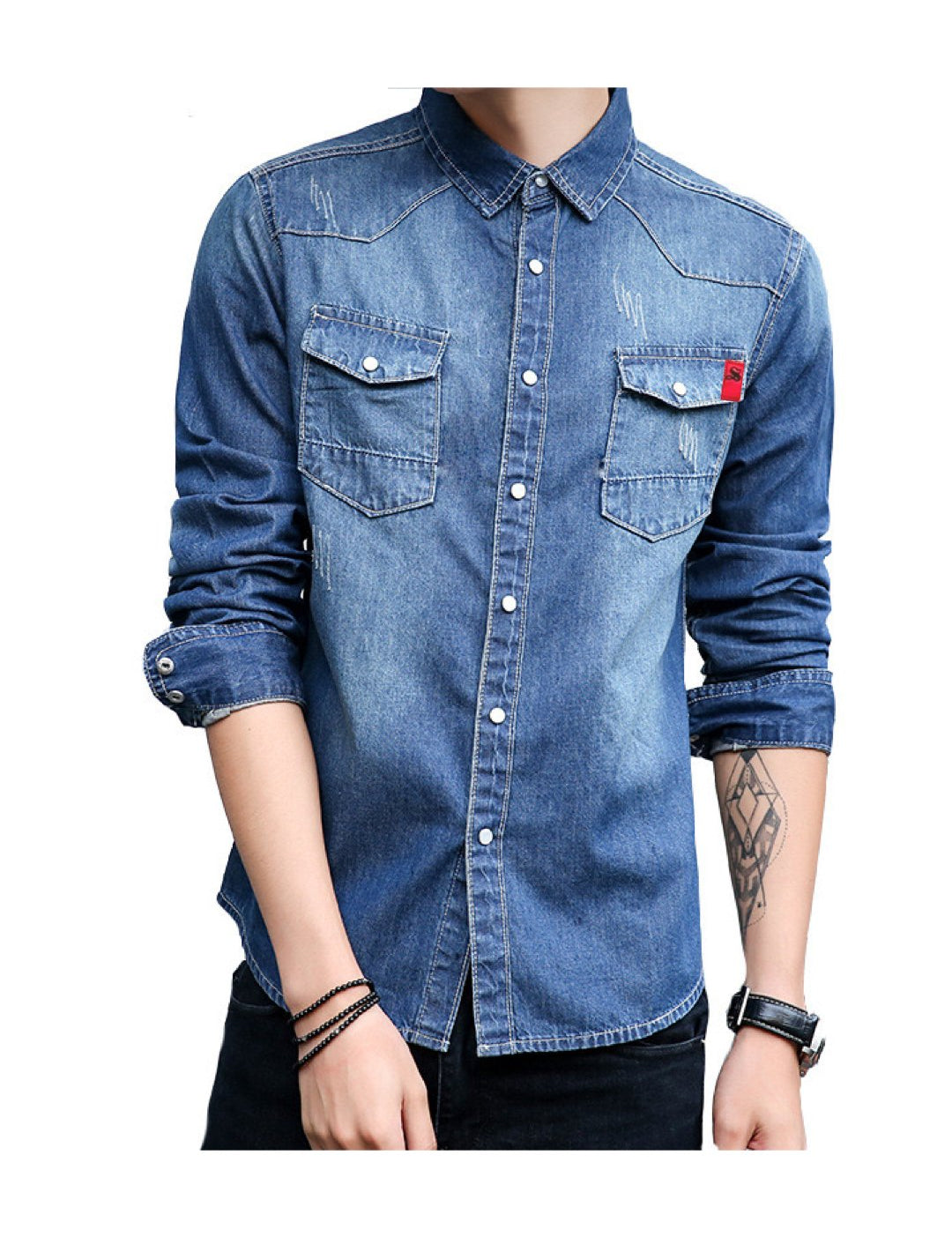 Cowboy #22 - Long Sleeves Shirt for Men - Sarman Fashion - Wholesale Clothing Fashion Brand for Men from Canada