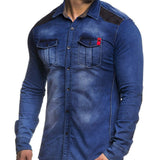 Cowboy #4 - Long Sleeves Shirt for Men - Sarman Fashion - Wholesale Clothing Fashion Brand for Men from Canada