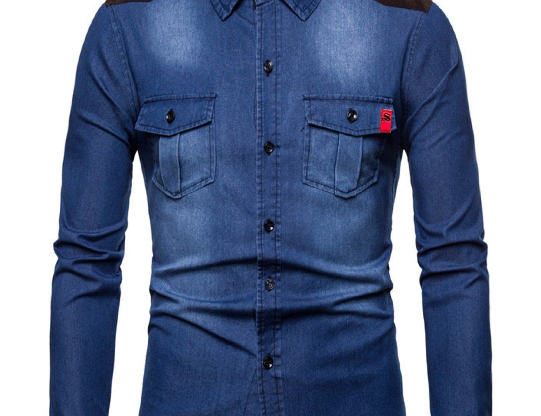 Cowboy #5 - Long Sleeves Shirt for Men - Sarman Fashion - Wholesale Clothing Fashion Brand for Men from Canada