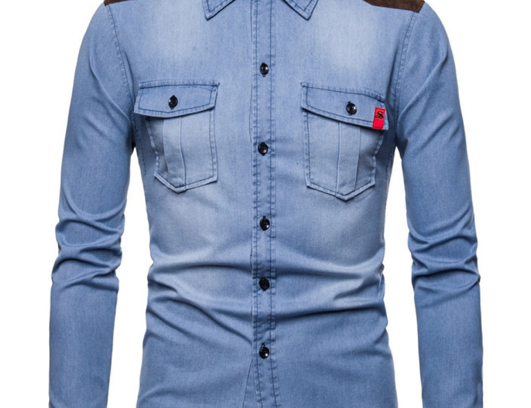 Cowboy #5 - Long Sleeves Shirt for Men - Sarman Fashion - Wholesale Clothing Fashion Brand for Men from Canada