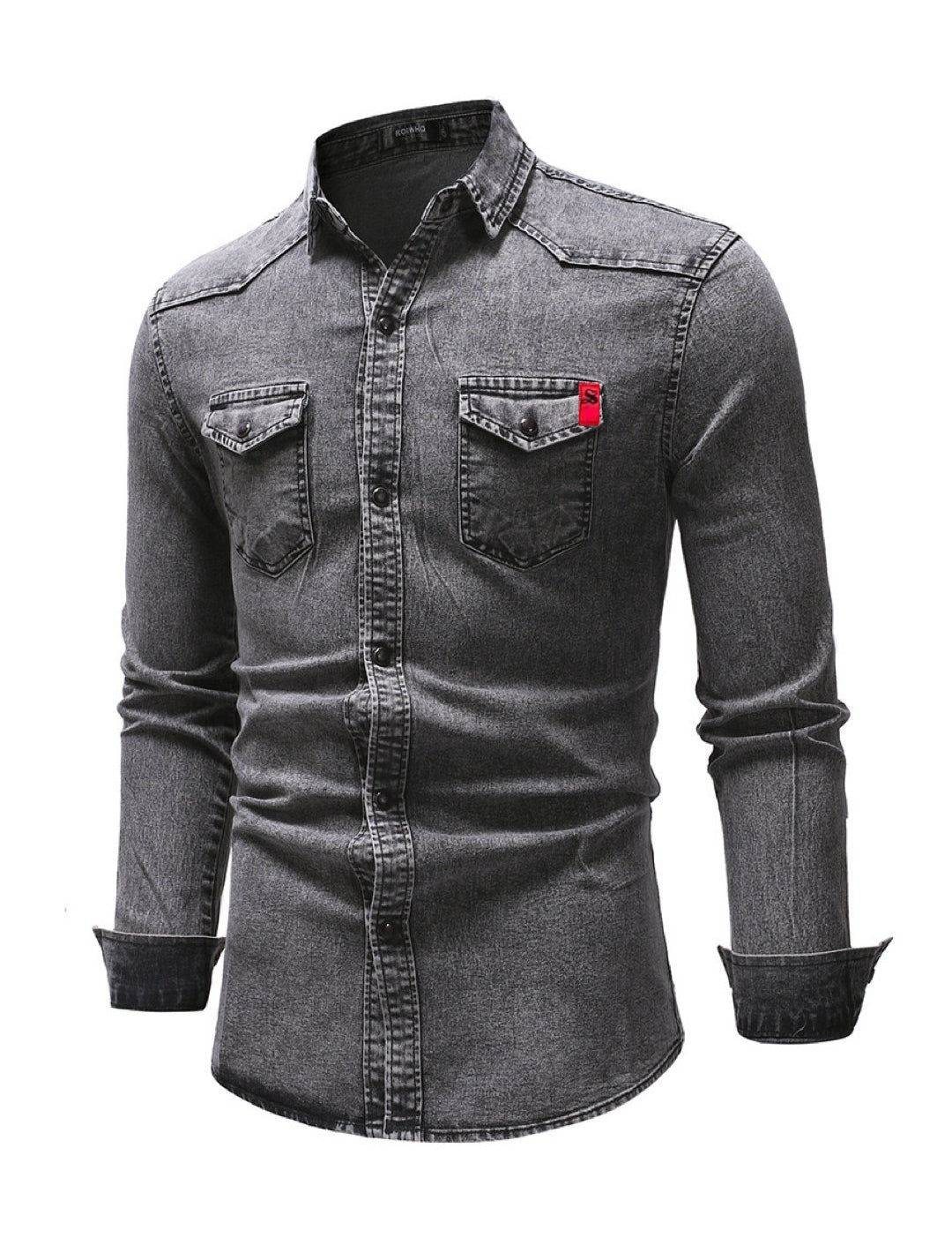 Cowboy #6 - Long Sleeves Shirt for Men - Sarman Fashion - Wholesale Clothing Fashion Brand for Men from Canada