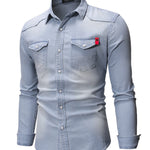 Cowboy #6 - Long Sleeves Shirt for Men - Sarman Fashion - Wholesale Clothing Fashion Brand for Men from Canada