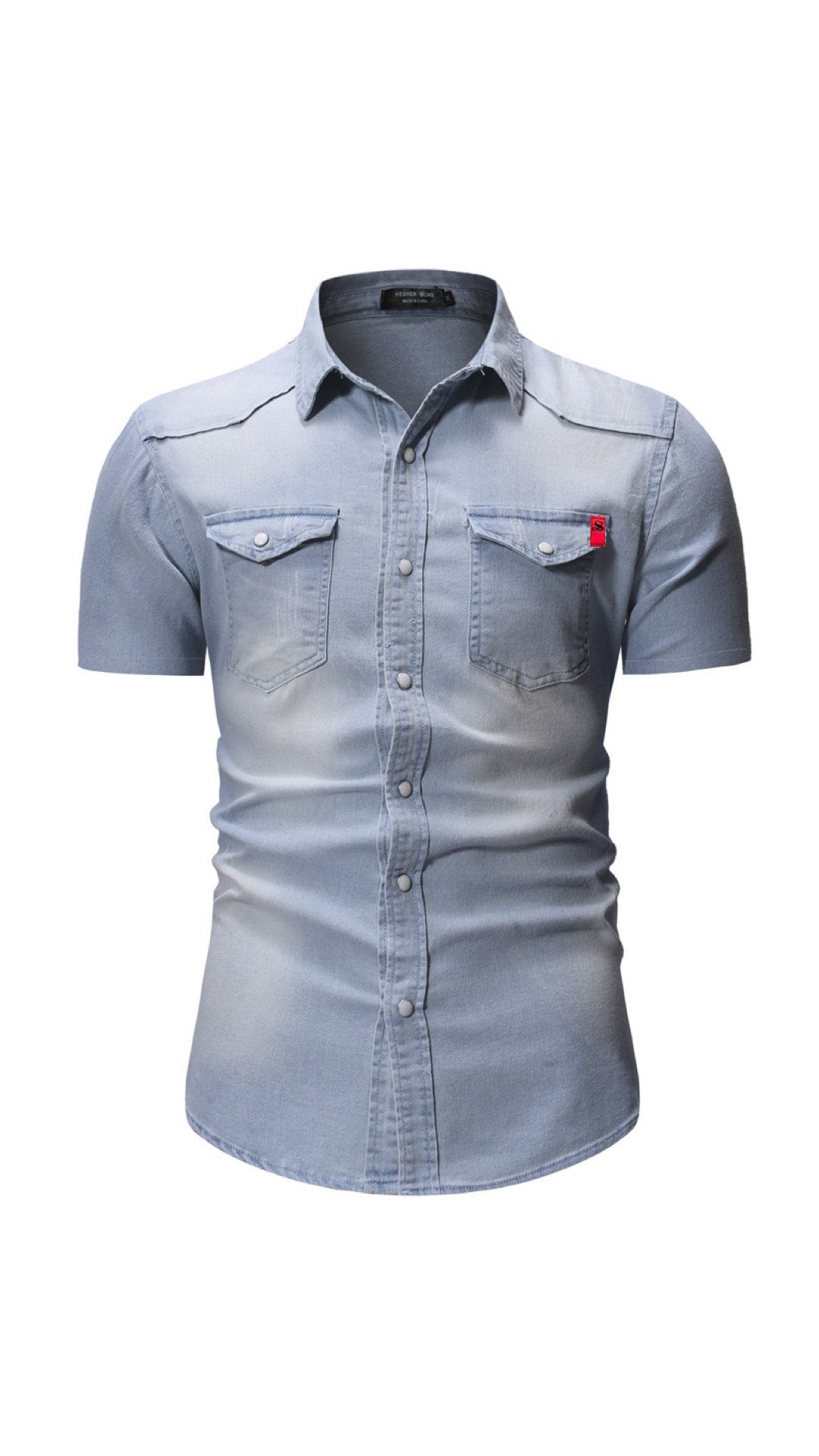 Cowboy #7 - Short Sleeves Shirt for Men - Sarman Fashion - Wholesale Clothing Fashion Brand for Men from Canada