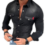 Cowboy #9 - Long Sleeves Shirt for Men - Sarman Fashion - Wholesale Clothing Fashion Brand for Men from Canada
