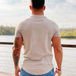 Creamyski - Creamy Short Sleeves T-Shirt for Men (PRE-ORDER DISPATCH DATE 1 JULY 2022) - Sarman Fashion - Wholesale Clothing Fashion Brand for Men from Canada