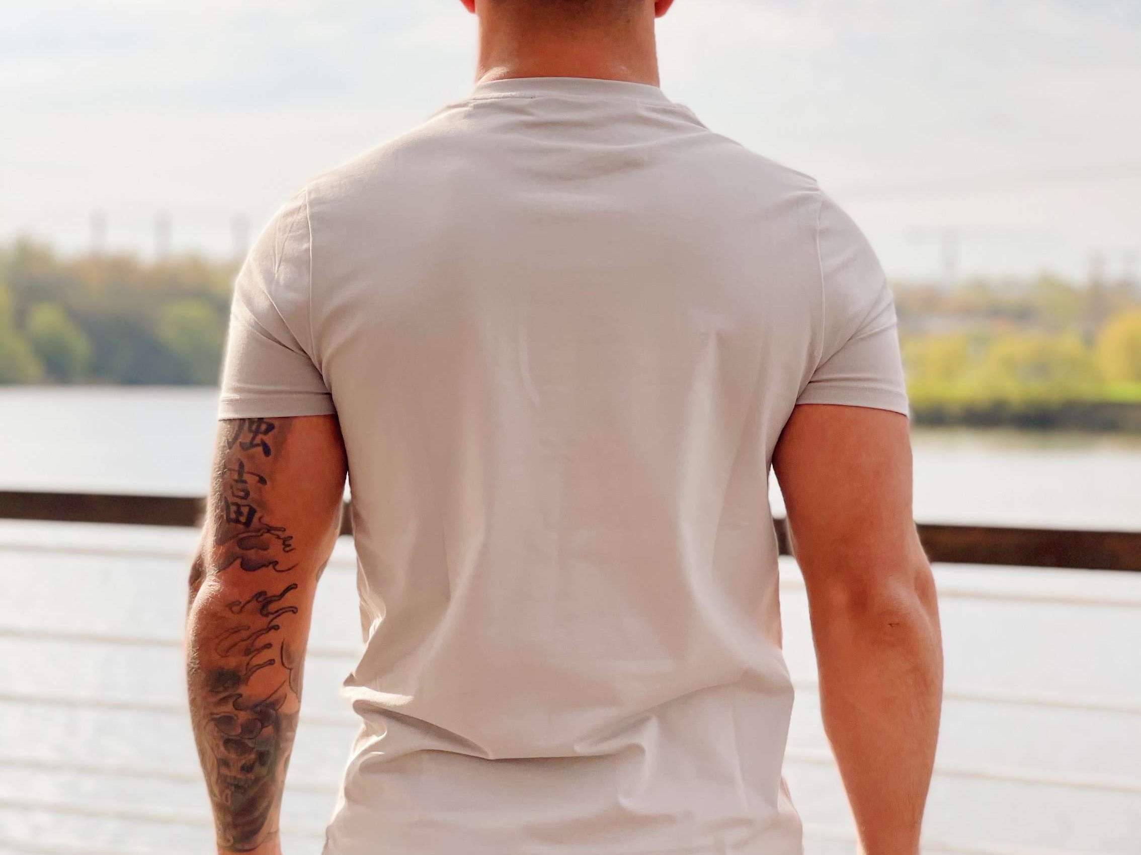 Creamyski - Creamy Short Sleeves T-Shirt for Men (PRE-ORDER DISPATCH DATE 1 JULY 2022) - Sarman Fashion - Wholesale Clothing Fashion Brand for Men from Canada