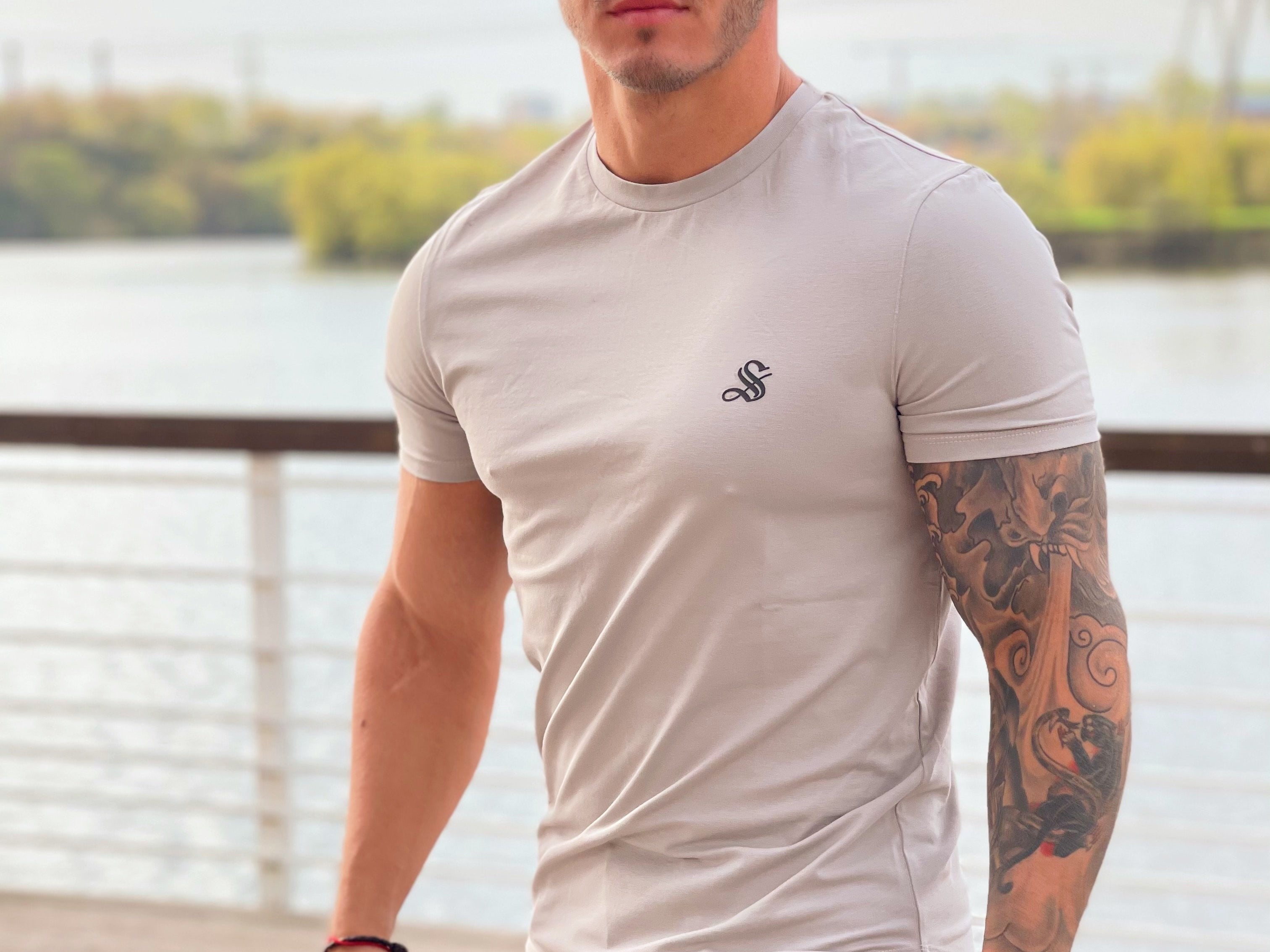 Creamyski - Creamy Short Sleeves T-Shirt for Men (PRE-ORDER DISPATCH DATE 1 JULY 2022) - Sarman Fashion - Wholesale Clothing Fashion Brand for Men from Canada